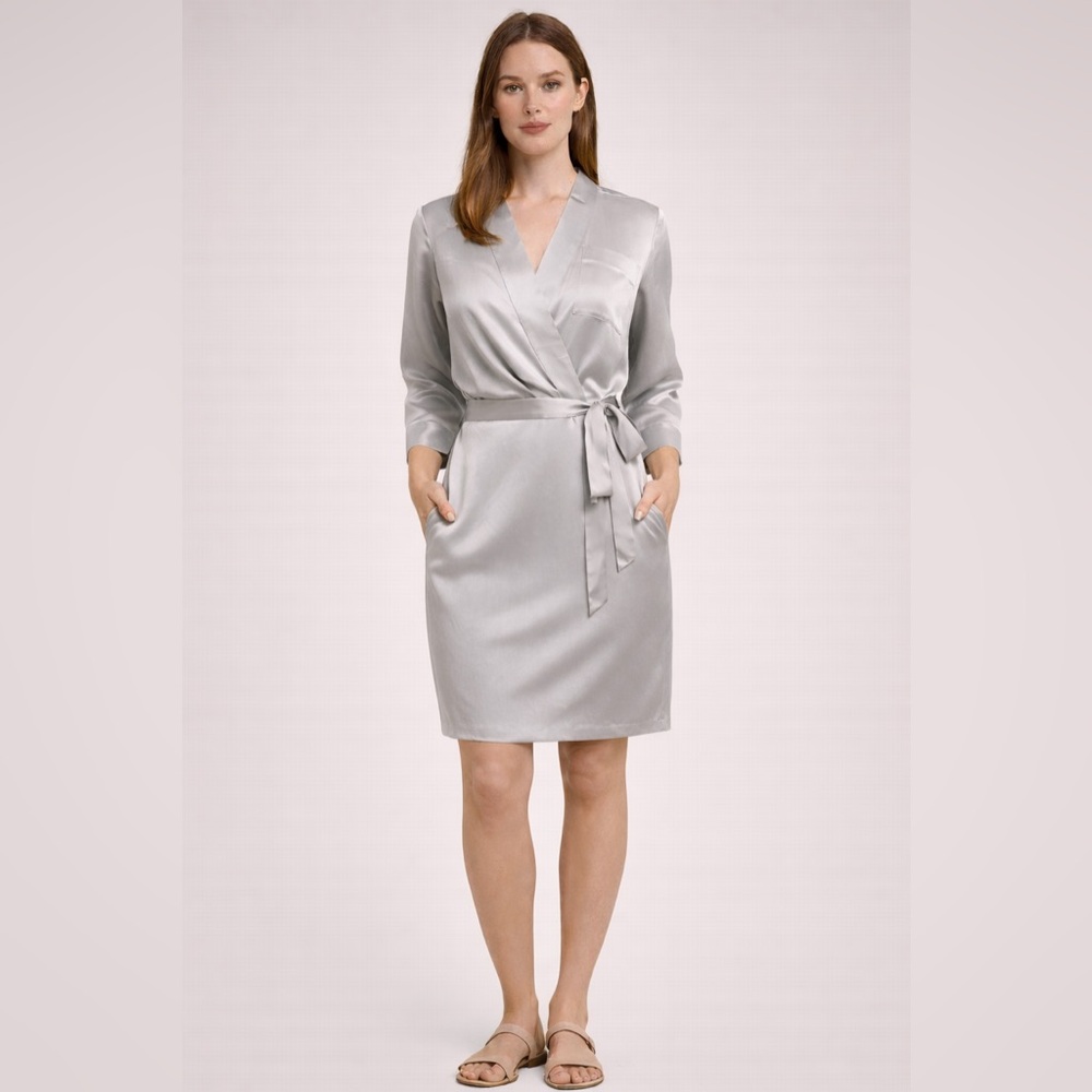 100% Silk Banana Republic Wrap Dress